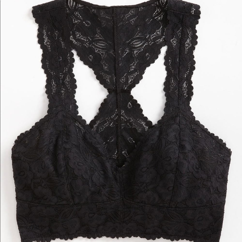 NWOT Free People XL Galloon LaceRacerback Bralette